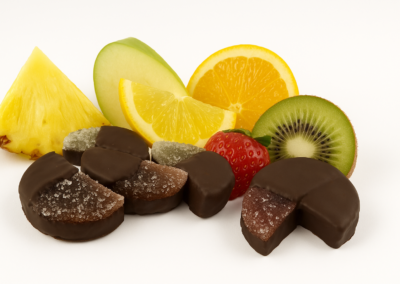 Glaistytas marmeladas vaisiu skonio