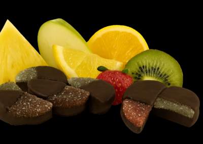 Glaistytas vaisiu marmeladas