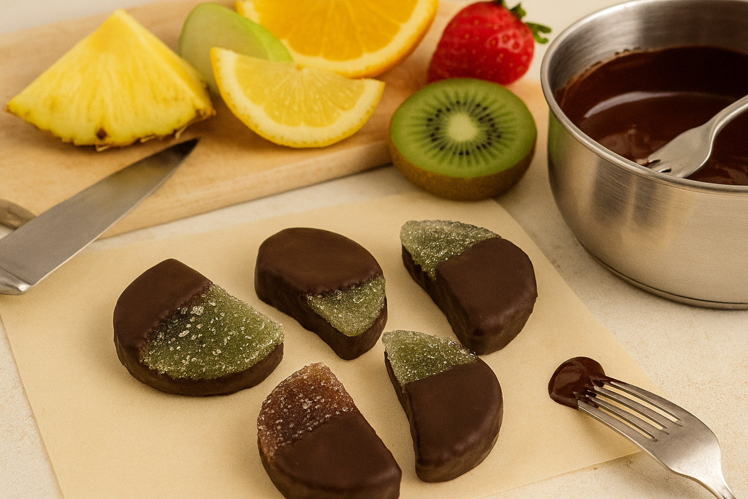 Glaistytas vaisių marmeladas 1 Glaistytas vaisių marmeladas