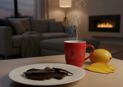 Šokoladu glaistyti mangai 3 Glaistyti cukruoti su mangais