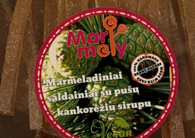 Marmaladiniai saldainiai su pusu kankoreziu sirupu dezute