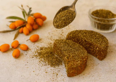 Marmeladiniai saldainiai su saltalankiu uogomis gamyba