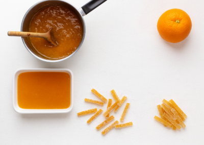 Marmeladiniai siaudeliai su apelsinais gamyba