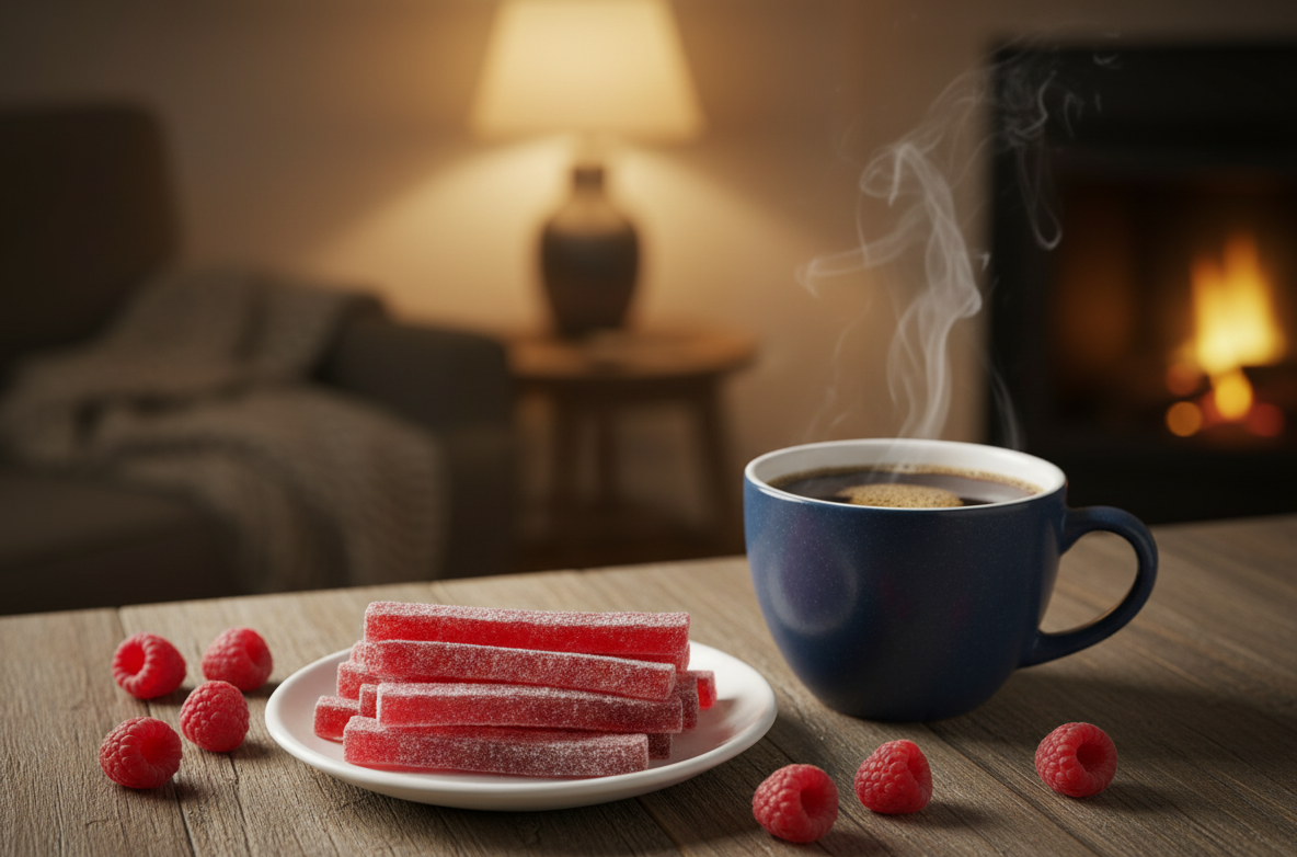 Marmeladiniai šiaudeliai su avietėmis 1 Marmeladiniai siaudeliai su avietemis