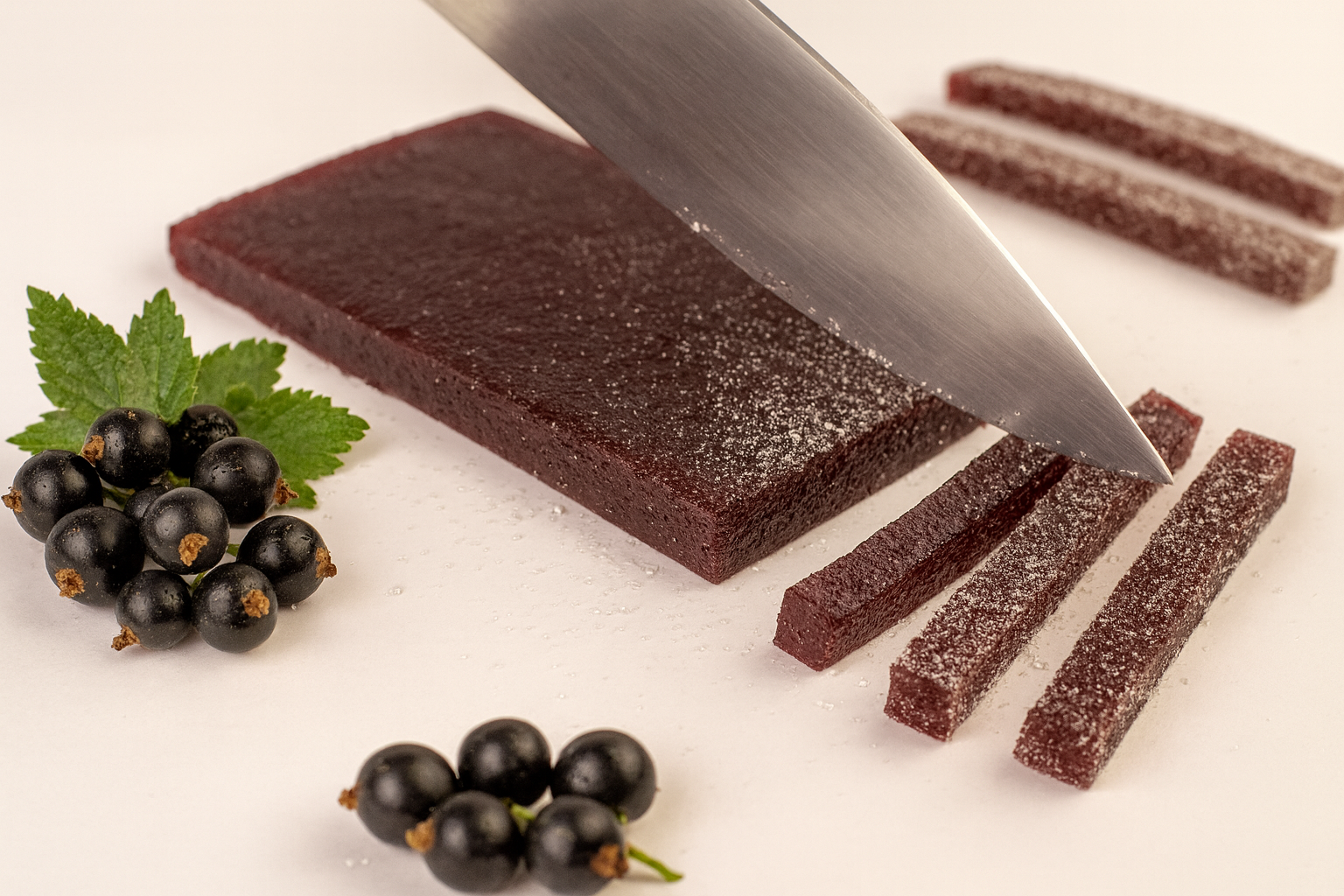 Marmeladiniai šiaudeliai 5 Marmeladiniai siaudeliai su juodaisiais serbentais gamyba