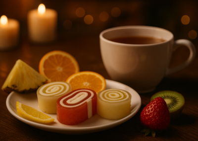 Vaisių sulčių marmeladiniai suktinukai 4 Marmeladiniai suktinukai vaisiu skonio