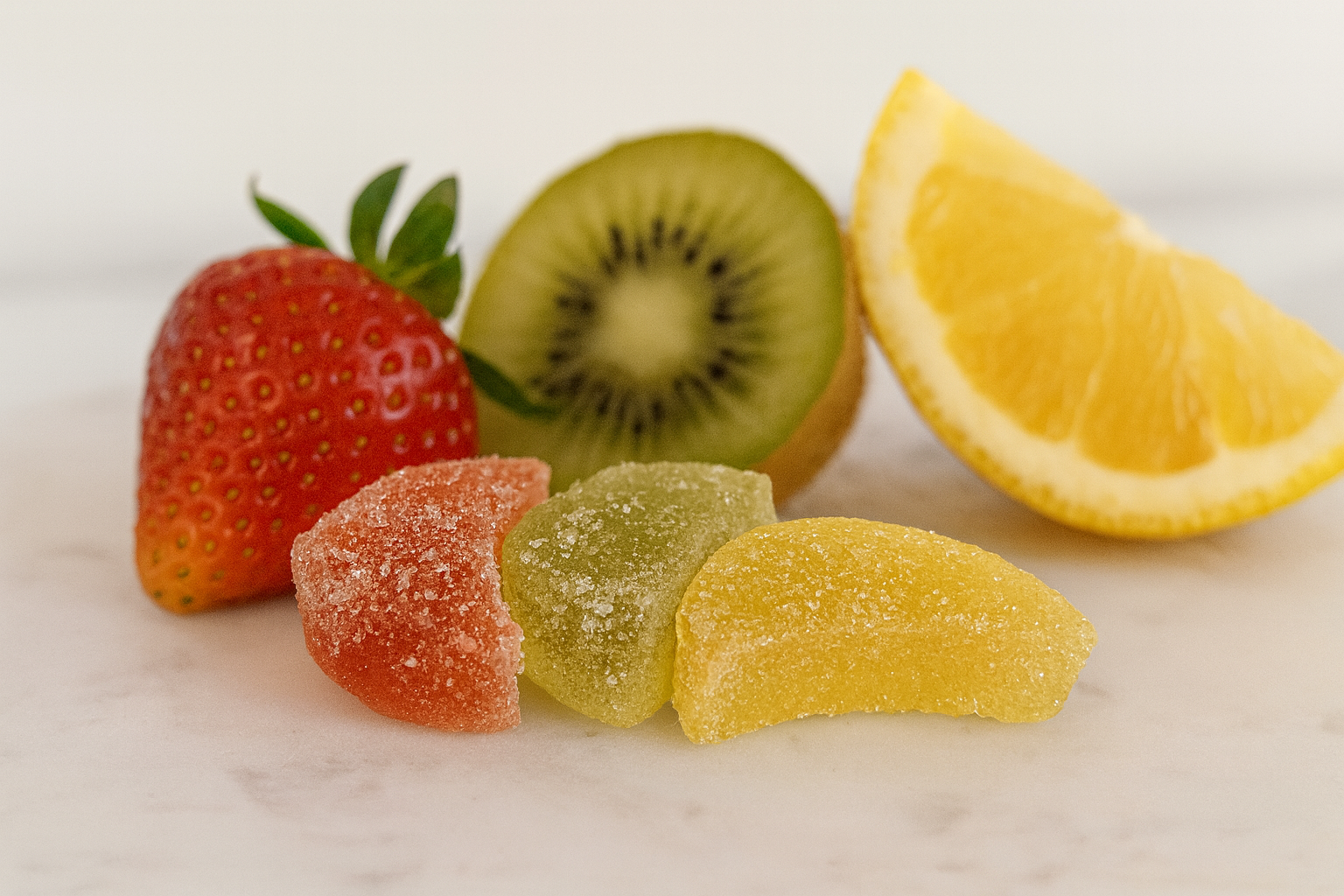 Marmeladiniai saldainiai 5 Marmeladiniai vaisiu skonio