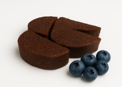 Mėlynių uogų marmeladinės puselės 2 Saldainiai su melynemis