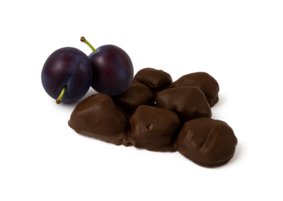 Šokoladu glaistyti slyvos 4 Syvos su sokoladu