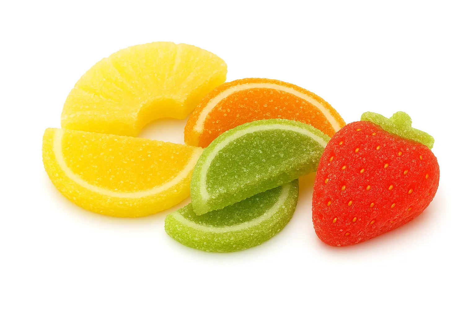 Marmeladiniai saldainiai 7 Vaisiu marmelado skilteles